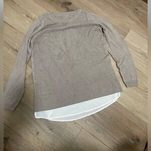 Layered look sweater